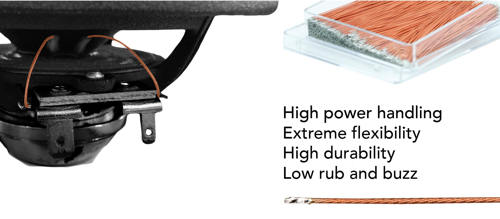 SF2-Litz lead wires for small speakers